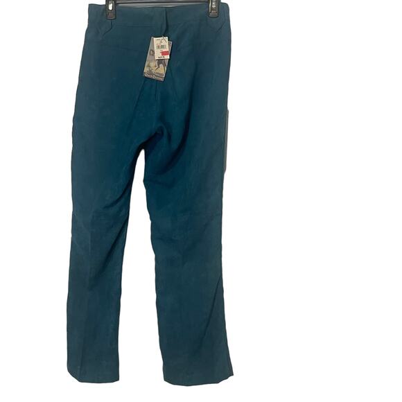 Ranch Dressing NWT Dead Stock Vintage Size 10 Turquoise Faux Suede Pants - Picture 4 of 11